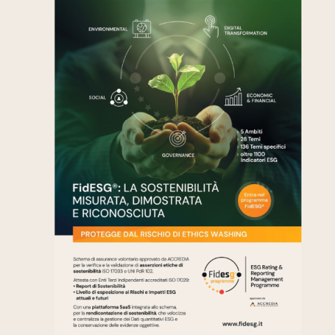 IMPRESE: AL VIA LA PIATTAFORMA PER MISURARE IL LIVELLO DI SOSTENIBILITÀ